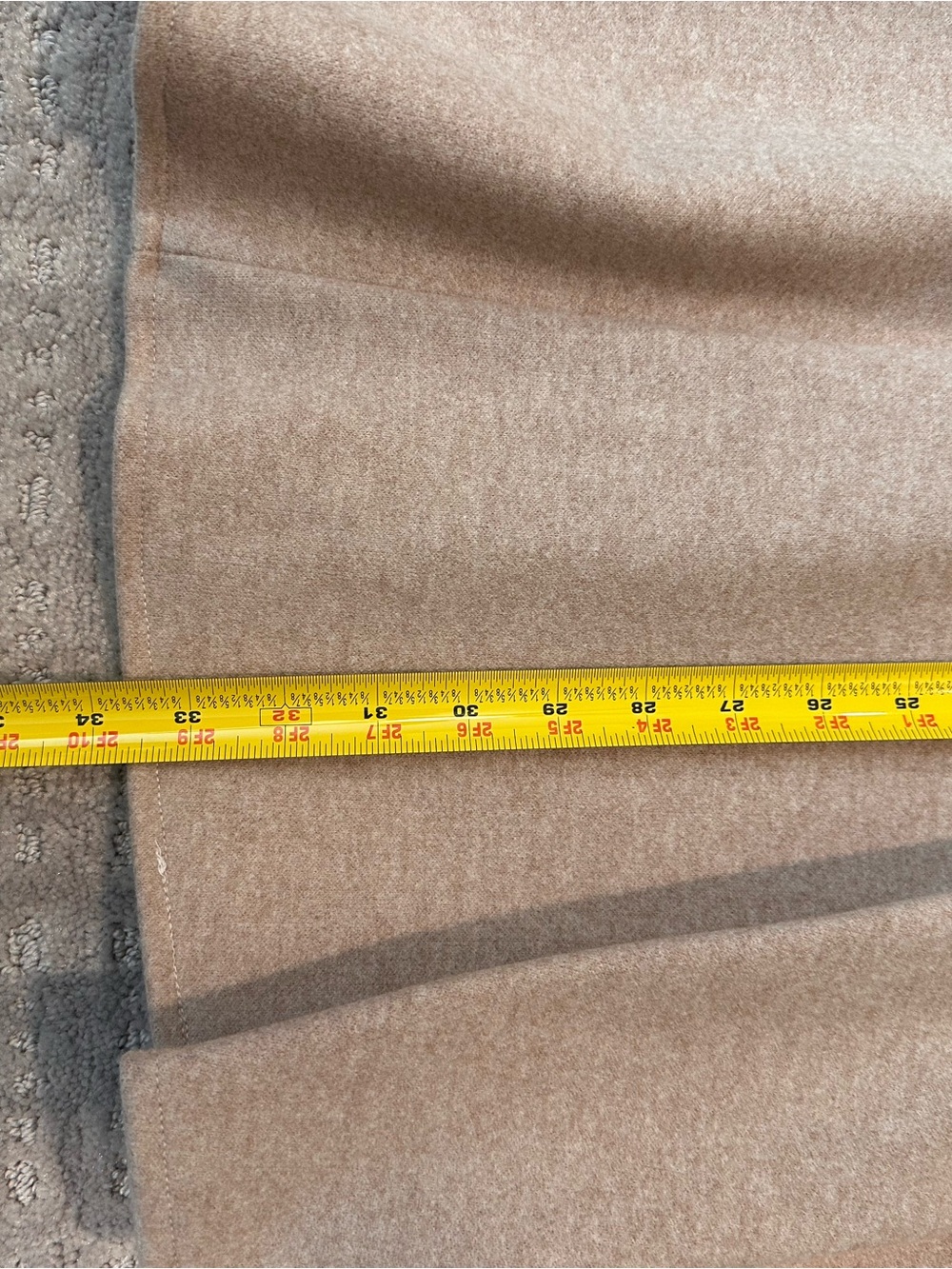 OGL Oatmeal Maxi A-Line Wool-Blend Skirt - Picture 11 of 11